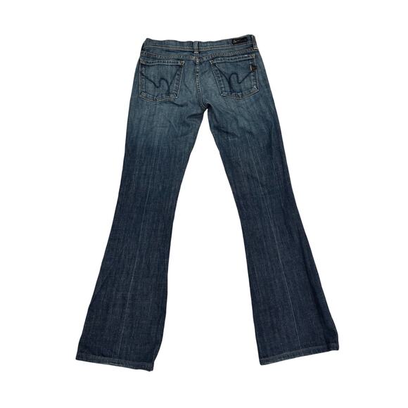 Citizens Of Humanity Denim - Citizens of Humanity Ingrid Low Waist Flare Jeans Dark Wash Stretch Size 26